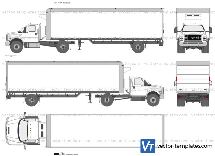 Ford F-650 Box trailer