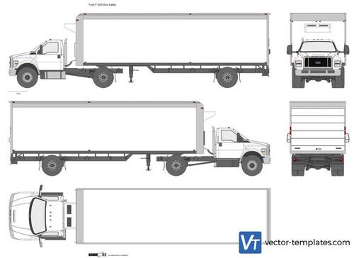 Ford F-650 Box trailer