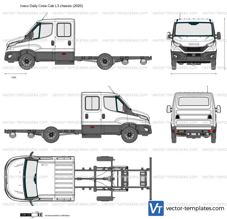 Iveco Daily Crew Cab L3 chassis