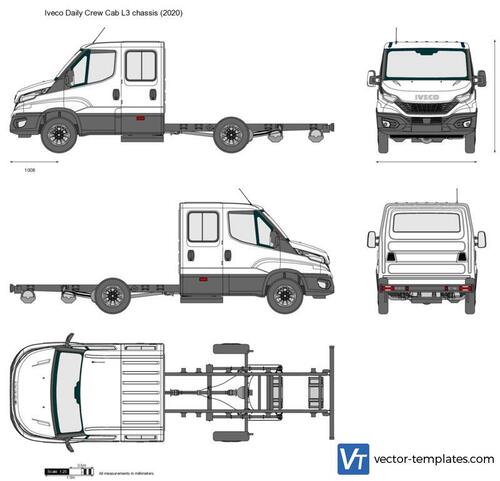 Iveco Daily Crew Cab L3 chassis