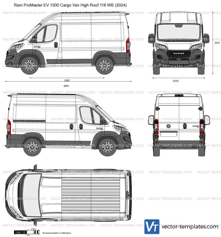 Ram ProMaster EV 1500 Cargo Van High Roof 118 WB