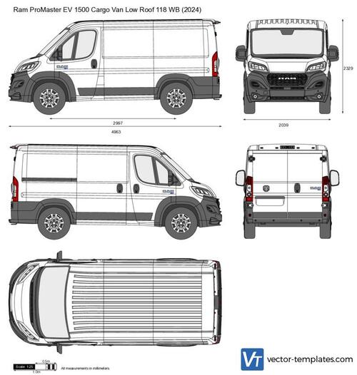 Ram ProMaster EV 1500 Cargo Van Low Roof 118 WB