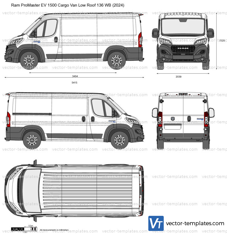 Ram ProMaster EV 1500 Cargo Van Low Roof 136 WB