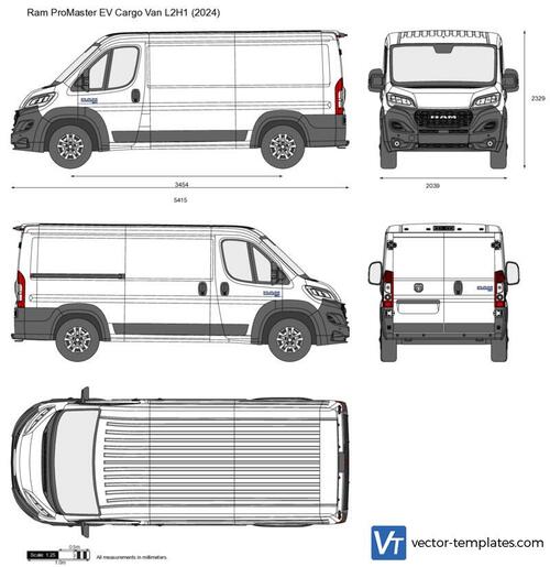 Ram ProMaster EV Cargo Van L2H1