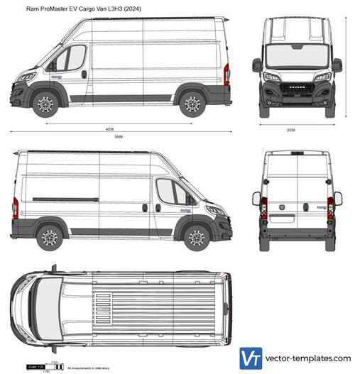 Ram ProMaster EV Cargo Van L3H3