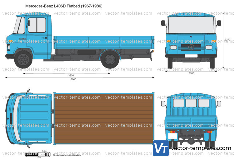 Mercedes-Benz L406D Flatbed