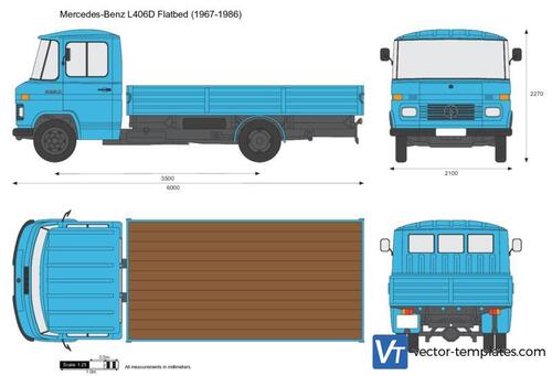 Mercedes-Benz L406D Flatbed