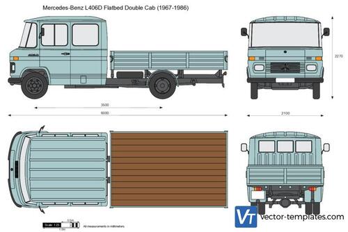 Mercedes-Benz L406D Flatbed Double Cab
