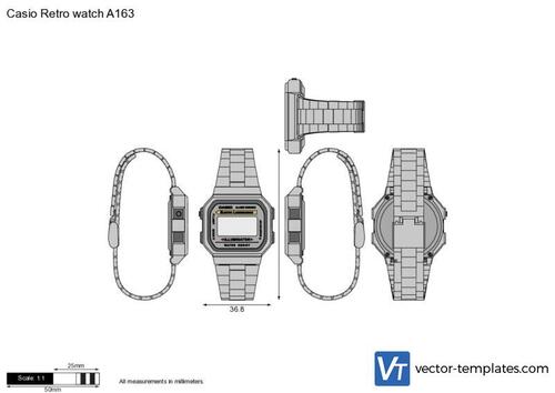 Casio Retro watch A163