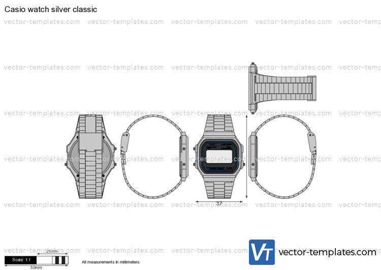 Casio watch silver classic