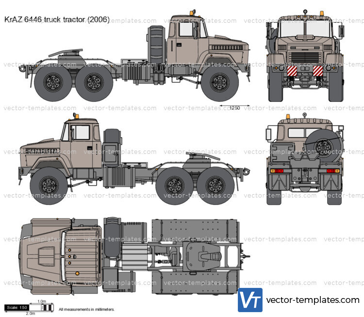 KrAZ 6446 truck tractor