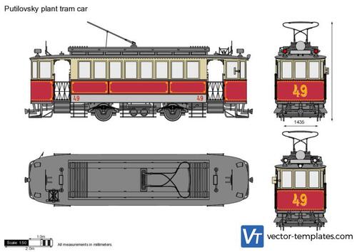 Putilovsky plant tram car