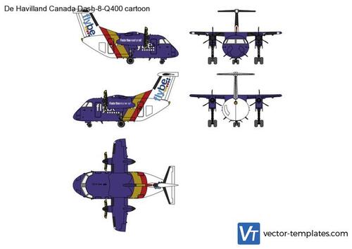 De Havilland Canada Dash-8-Q400 cartoon