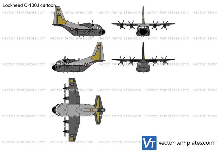 Lockheed C-130J cartoon