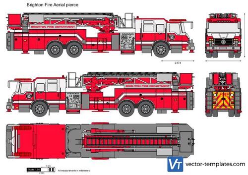 Brighton Fire Aerial pierce