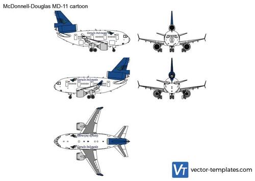 McDonnell-Douglas MD-11 cartoon