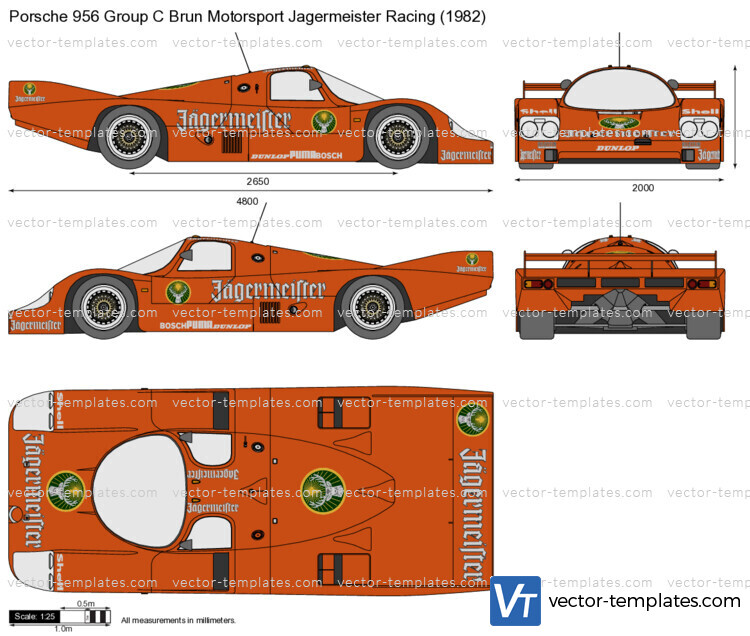 Porsche 956 Group C Brun Motorsport Jagermeister Racing