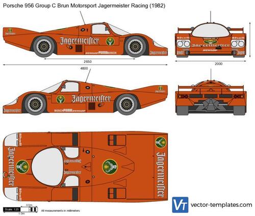 Porsche 956 Group C Brun Motorsport Jagermeister Racing