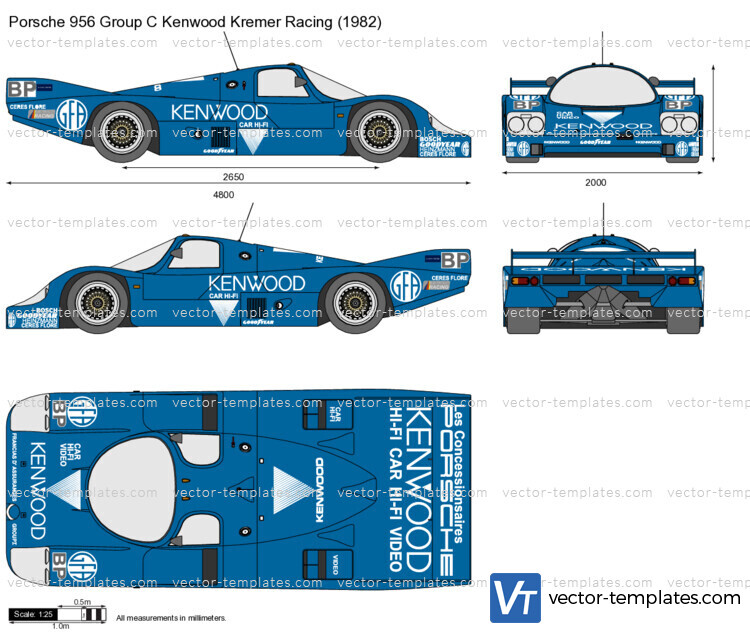 Porsche 956 Group C Kenwood Kremer Racing
