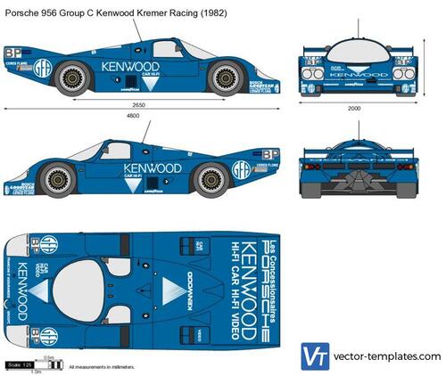 Porsche 956 Group C Kenwood Kremer Racing