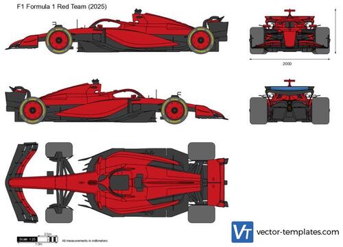F1 Formula 1 Red